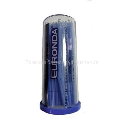 Аппликаторы (микробраши) Euronda Fine (голубые) 100 шт.  / 2 мм /