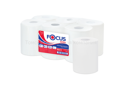 Бумажные полотенца FOCUS Jumbo, 2 слоя, 20,7*35 см (упаковка 6 шт) / 5036772